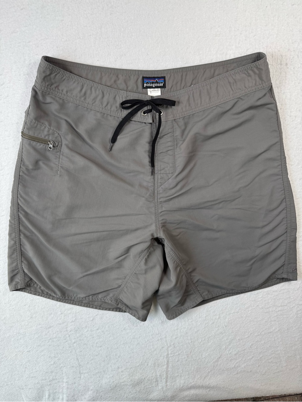 Patagonia Gray Board Shorts Swim Trunks Men’s 36 Surf Outdoor 8”